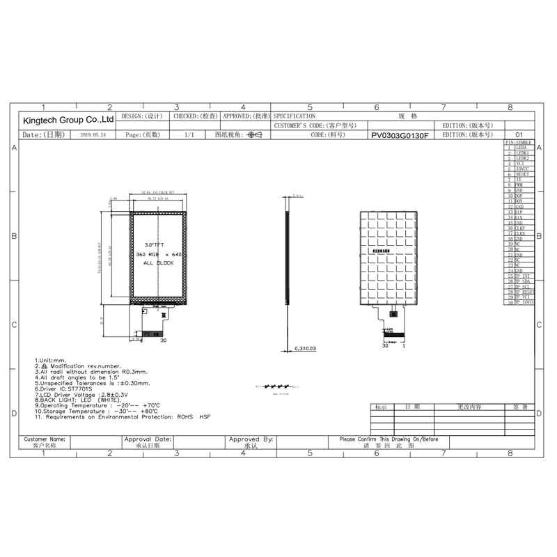 3, 0- PV0303G0130F